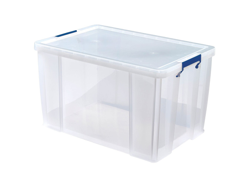 Fellowes Boîte de rangement ProStore, 85 litres, transparent