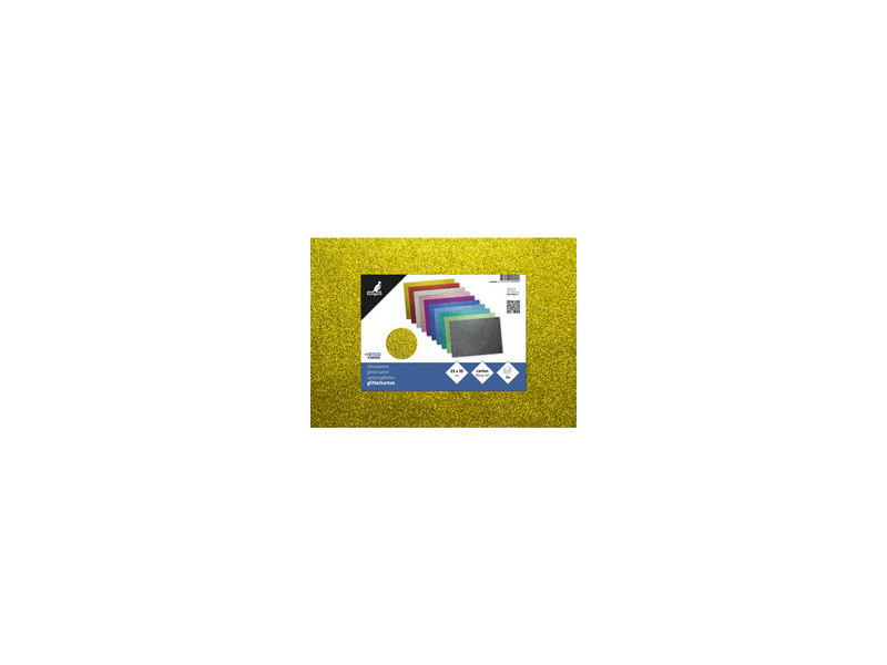 kangaro Carton pailleté, 250 x 350 m, assorti en 5 couleurs