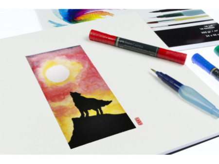 kangaro Bloc de papier aquarelle, A2, 12 feuilles