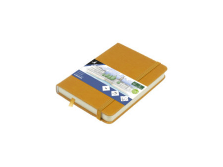 kangaro Carnet de croquis, couverture PU rigide, A6, ocre