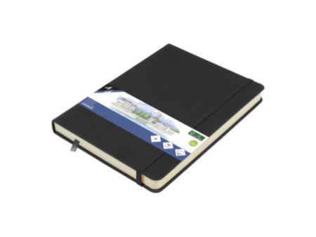 kangaro Cahier de croquis, couverture PU rigide, A5, noir