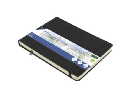 kangaro Cahier de croquis, couverture PU rigide, A5, noir