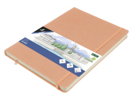 kangaro Cahier de croquis, couverture rigide, A4, vieux rose