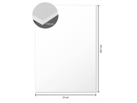 kangaro Carton plume, A4, épaisseur: 10 mm, blanc