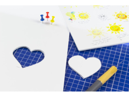 kangaro Carton plume, 500 x 700 mm, épaisseur: 5 mm, blanc