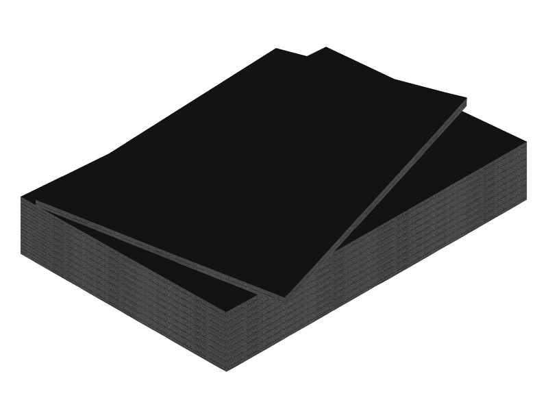 kangaro Carton plume, A3, épaisseur: 5 mm, noir