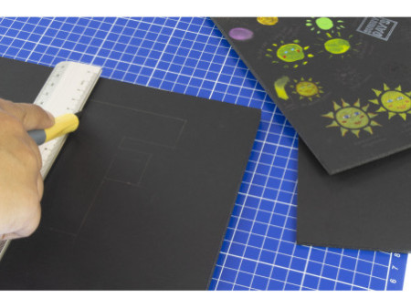 kangaro Carton plume, A3, épaisseur: 5 mm, noir