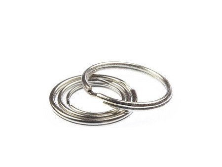 kangaro Anneau porte-clé, métal, diamètre: 20 mm, argent