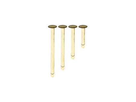 kangaro Attache parisienne à tête ronde, cuivré, 12 mm