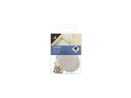 kangaro Attache pour cadre, diamètre: 30 mm, rond, blanc