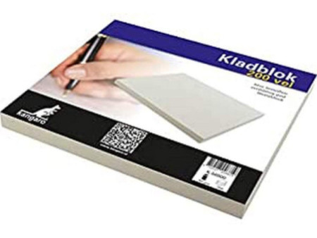 kangaro Bloc-notes, 198 x 230 mm, uni, 200 feuilles