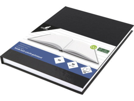 kangaro Cahier, A5, 160 pages, ligné, noir