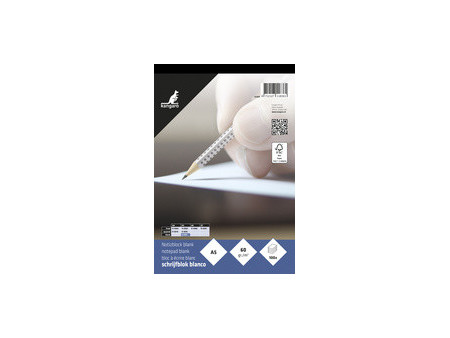 kangaro Bloc-notes A5, uni, 100 feuilles