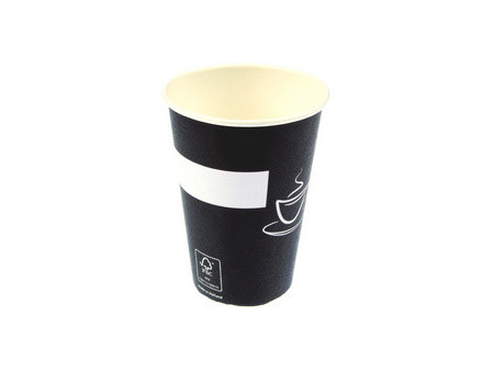 kangaro Gobelet en carton Eco, 0,18 L, noir/blanc