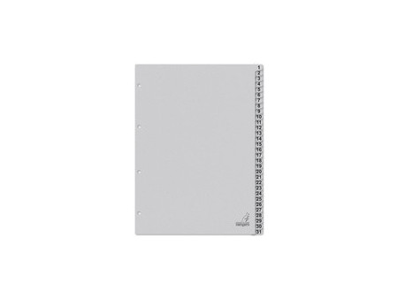 kangaro Intercalaire carton ECO, chiffres 1-31, 31 pièces