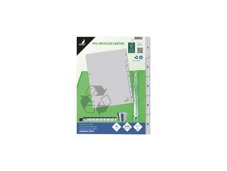 kangaro Intercalaire carton ECO, chiffres 1-52, 52 pièces