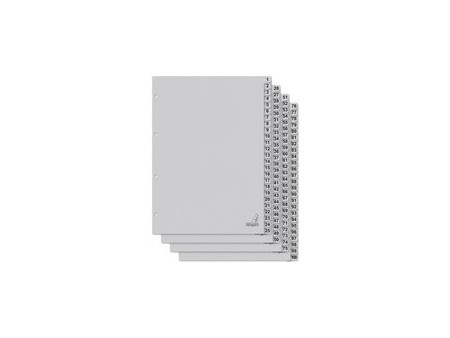 kangaro Intercalaire carton ECO, chiffres 1-100, 100 pièces