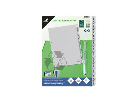 kangaro Intercalaire carton ECO, mois, A4, 12 pièces