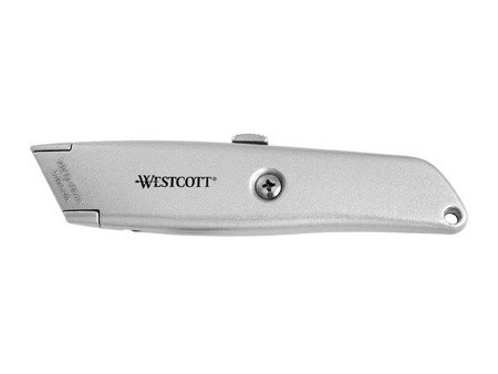 WESTCOTT Cutter en aluminium, lame: 18 mm