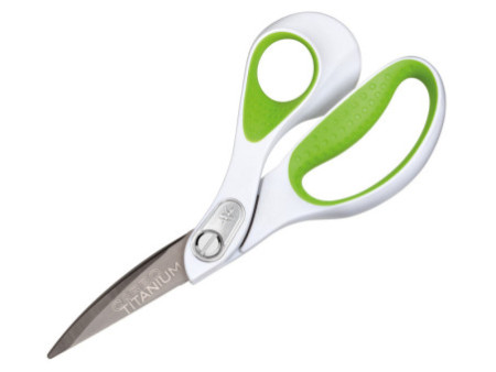 WESTCOTT Ciseaux carbo titane, longueur: 214 mm, vert/blanc