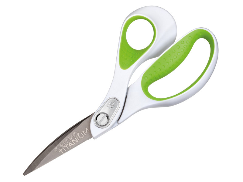 WESTCOTT Ciseaux carbo titane, longueur: 214 mm, vert/blanc