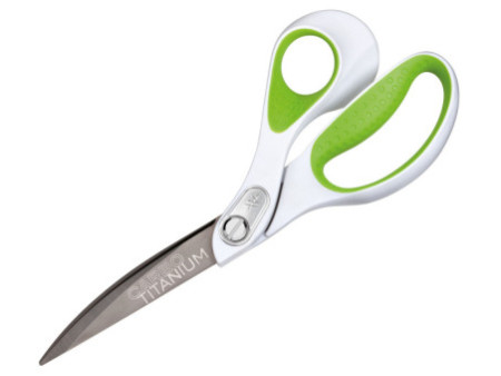 WESTCOTT Ciseaux carbo titane, longueur: 238 mm, vert/blanc
