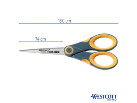 WESTCOTT Ciseaux Titane Non Stick, longueur: 180 mm