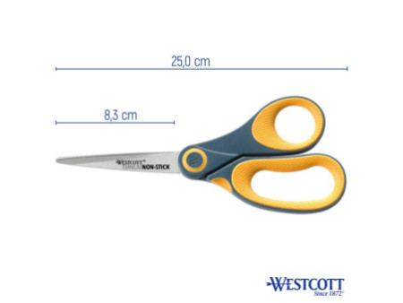 WESTCOTT Ciseaux Titane Non Stick, longueur: 204 mm