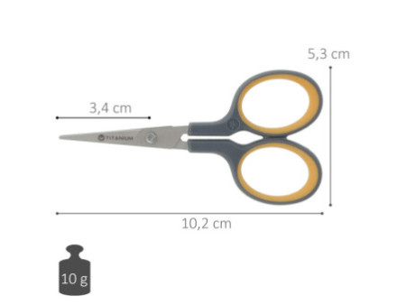 WESTCOTT Ciseaux Titanium Super, pointu, courbe, 100 mm
