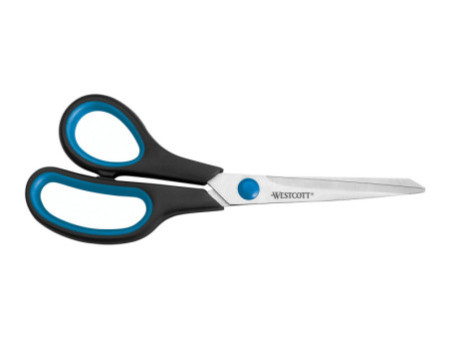 WESTCOTT Ciseaux Easy Grip, longueur: 210 mm, pour gauchers