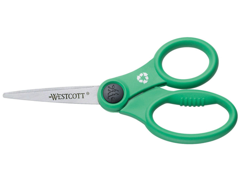 WESTCOTT Ciseaux Easy Grip, longueur: 130 mm, vert