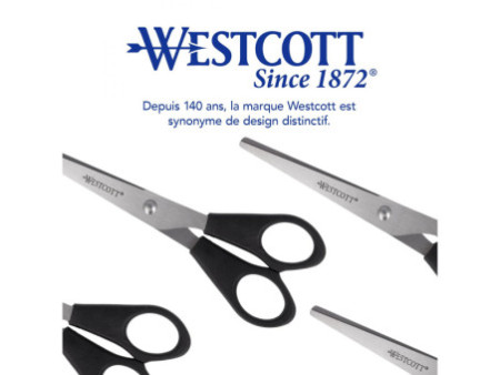 WESTCOTT Ciseaux de bureau, longueur: 155 mm, noir