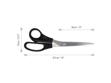 WESTCOTT Ciseaux de bureau, longueur: 210 mm, noir