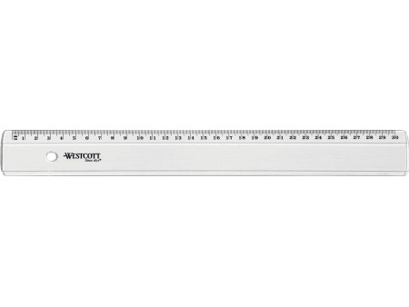 WESTCOTT Règle plate, en plastique, longueur: 300 mm
