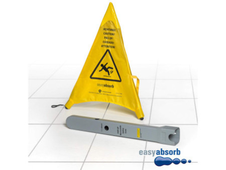 easyabsorb Cône de signalisation Pop-Up 'Sol glissant' jaune