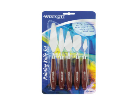 WESTCOTT Couteau à peindre, kit de 5 pièces