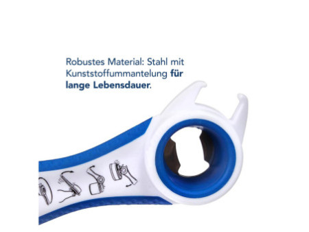FIRST AID ONLY Aide ouvre bouteille & canette, blanc/bleu