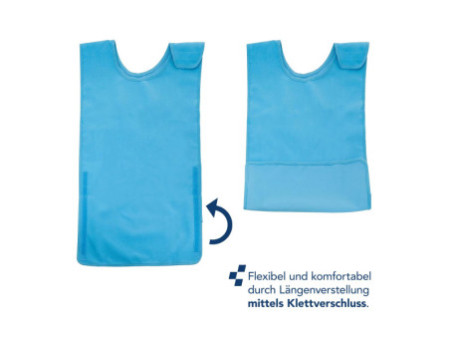 FIRST AID ONLY Bavoir pour adultes, avec scratch, bleu