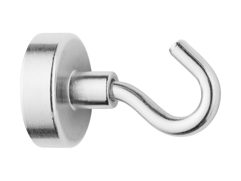 WESTCOTT Crochet aimanté, diamètre: 25 mm, rond, argent