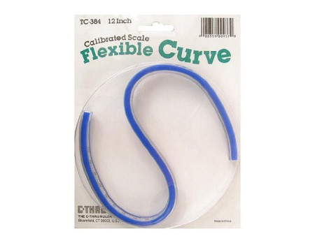 WESTCOTT Gabarit de courbe flexible, longueur : 400 mm (16')