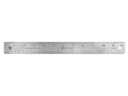 WESTCOTT Règle en métal avec dos en liège, longueur: 300 mm