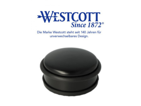 WESTCOTT Butoir de porte, en acier inoxydable, noir