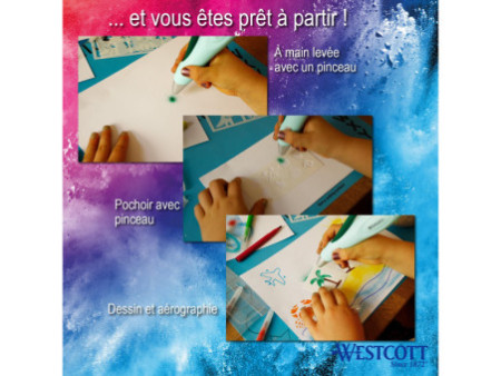 WESTCOTT Feutre magique, recharge de 12 pour aérographe
