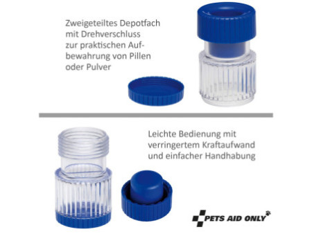 PETS AID ONLY Distributeur de comprimés + broyeur à comprimé