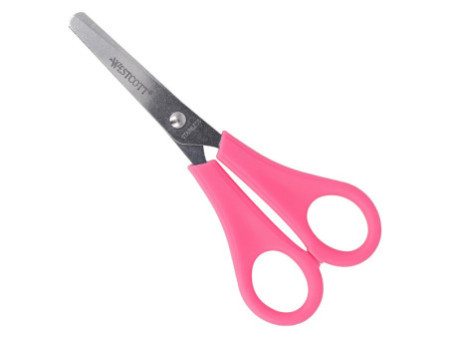 WESTCOTT Ciseaux de bricolage pour enfants, rose