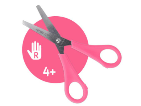 WESTCOTT Ciseaux de bricolage pour enfants, rose