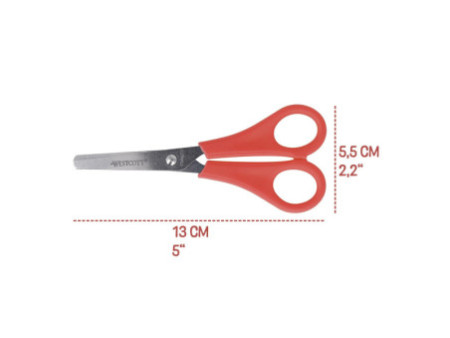 WESTCOTT Bloc pour ciseaux, bois, garni, incl. 32 paires