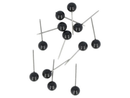 WESTCOTT Épingle à tête ronde, taille 5, noir