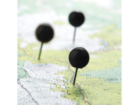 WESTCOTT Épingle à tête ronde, taille 5, noir