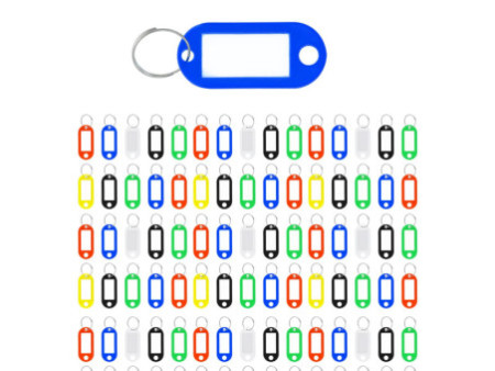 WESTCOTT Porte-clé avec anneau, pack de 100, assorti